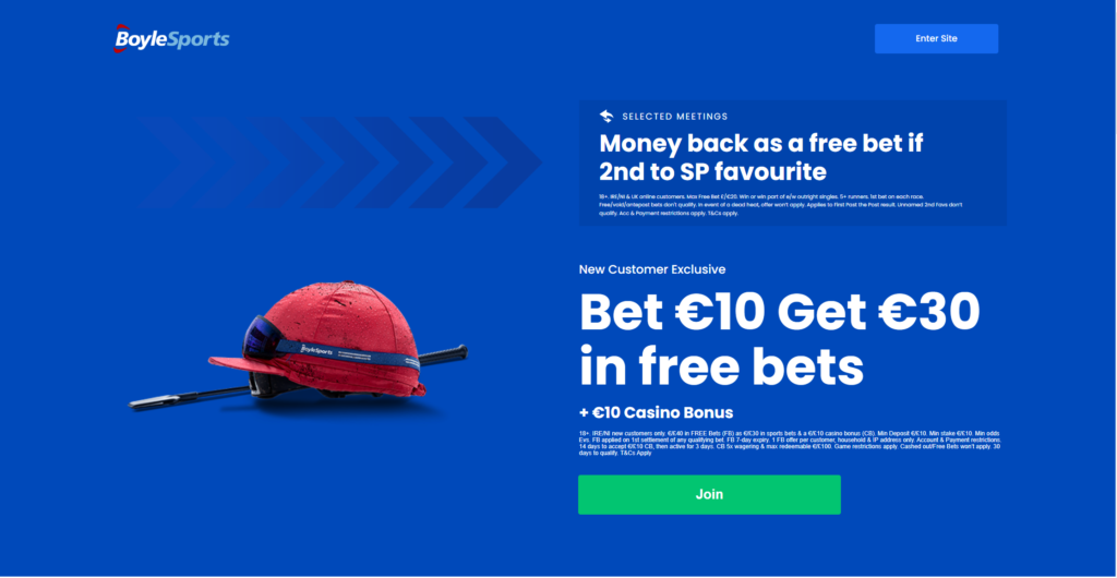 Boylesports free bet