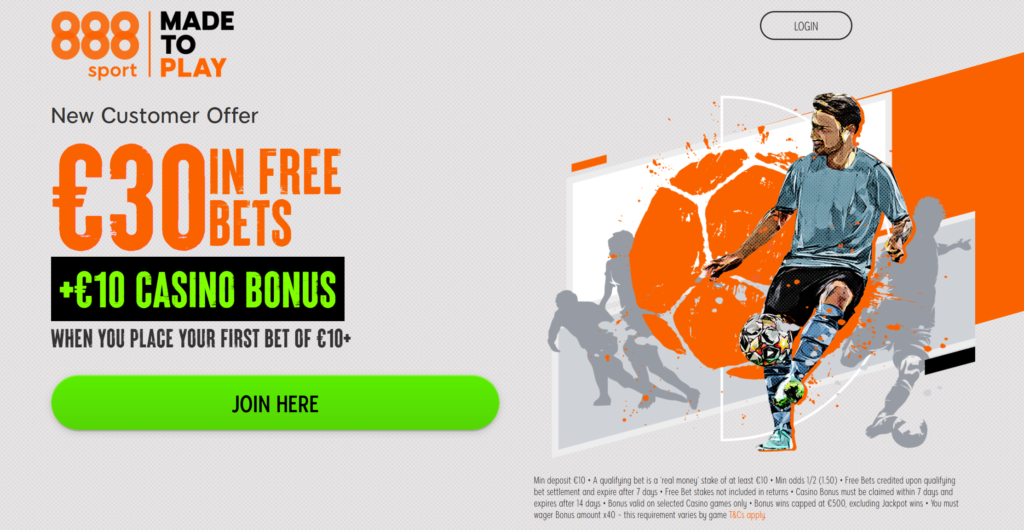 888Sport free bet