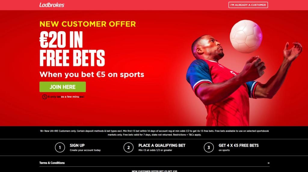 Ladbrokes free bet